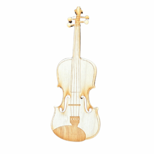 Wooden Fiddle Magnet