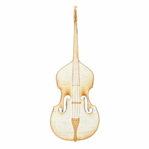 Wooden Bass Magnet