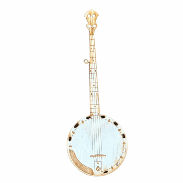 Wooden Banjo Magnet