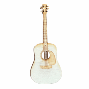 Wooden Guitar Magnet