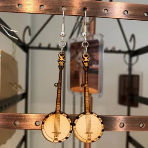 Wooden Instrument Earrings