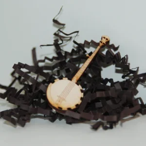 Wooden Banjo Pin
