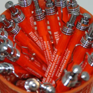 Orange Squiggle Pen
