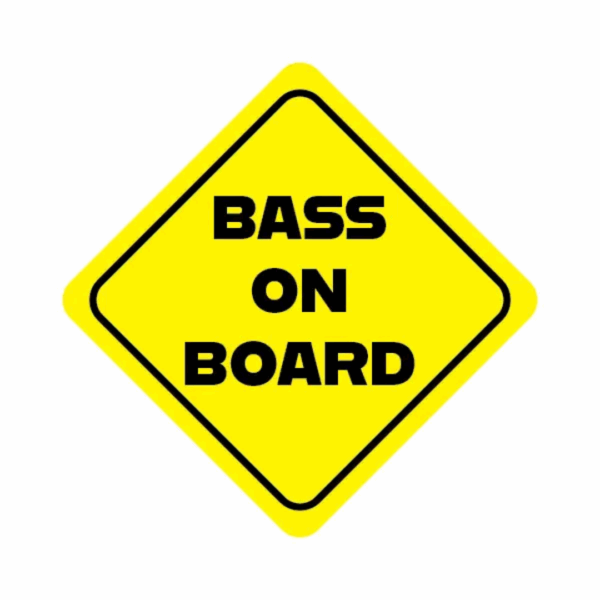 Bass On Board Sticker