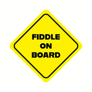 Fiddle On Board Sticker
