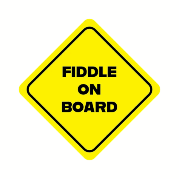 Fiddle On Board Sticker