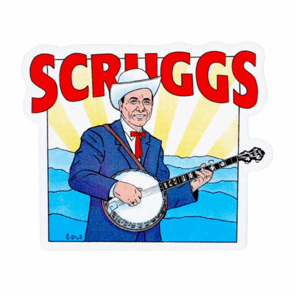 Scruggs Sticker