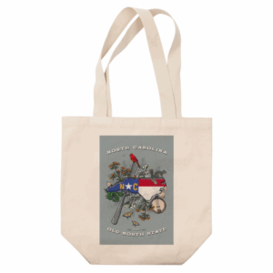 Organic Tote Bag North Carolina, State Treasure Trove